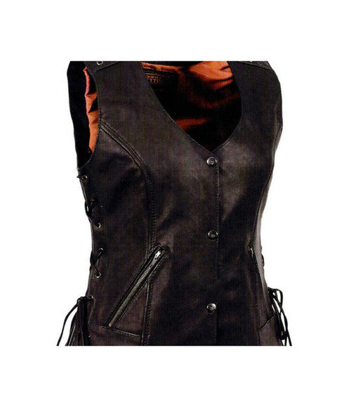 Women's Lightweight Lace to Front Vest 4525